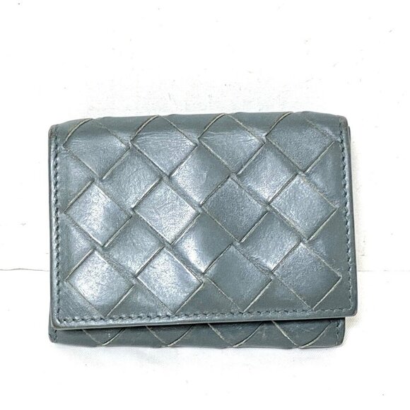 Auth BOTTEGA VENETA Maxi Intrecciato - Light Green Leather authentic - Picture 1 of 9